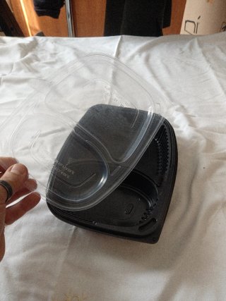 Vaschetta porta alimenti in plastica