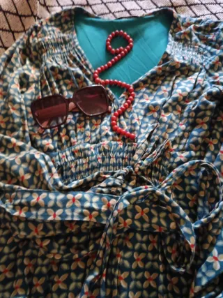 Vestido midi estampado floral