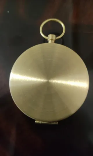 Bussola tascabile ottone design "Rosa dei Venti"