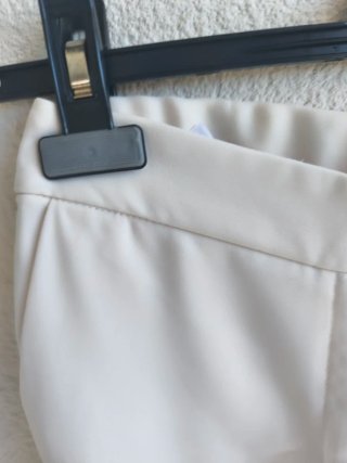 Pantalón Mango Talla S Beige Mujer