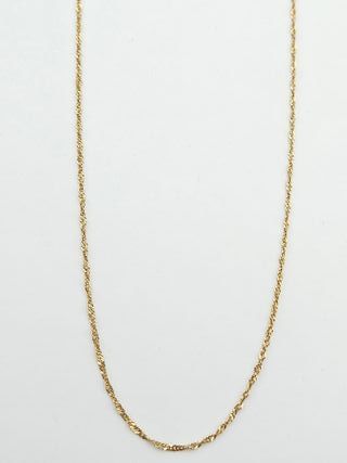 Cadena de Oro 18K, Singapur Fina, 0,75gr, 45cm