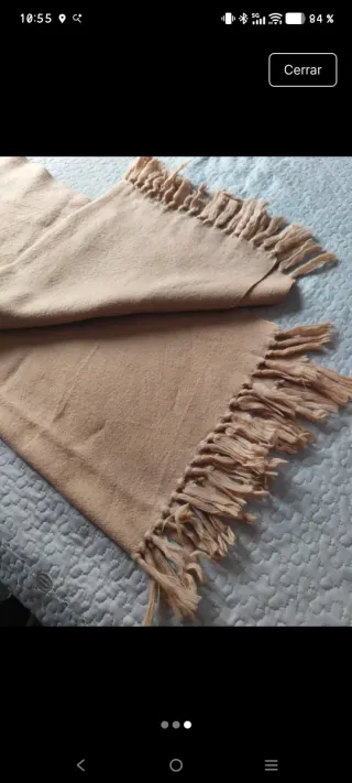Bufanda suave mujer color tierra