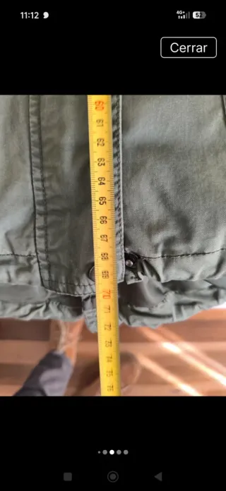 Parka verde chica verano