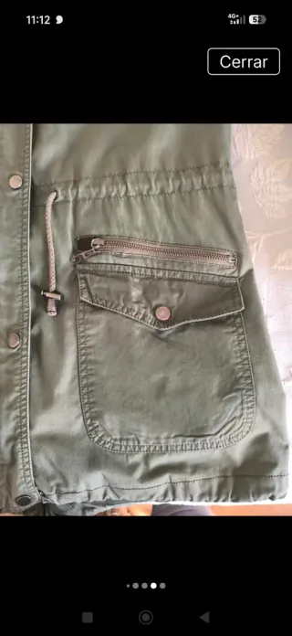 Parka verde chica verano