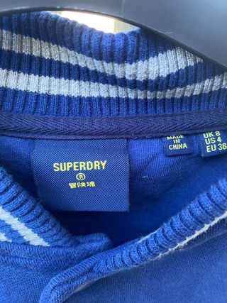 Beisbolera superdry Azul y Gris