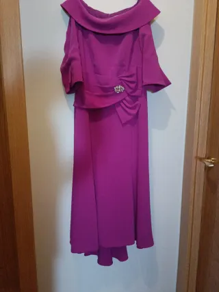 Vestido de madrina morado/rosa