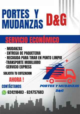 Portes mudanzas y servicio de transporte