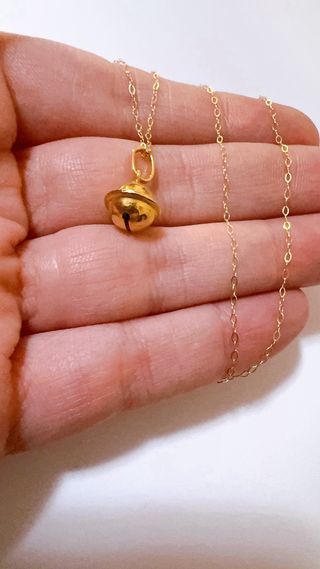 Collana con ciondolo chiama angeli in oro 18kt 750