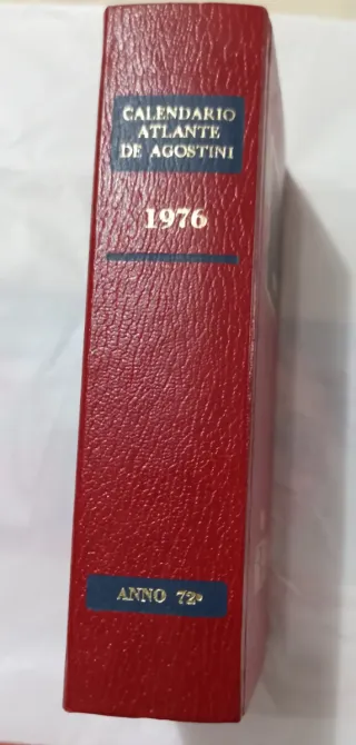 Calendario Atlante De Agostini 1976