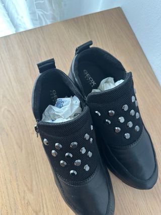 Zapatillas Geox D Gendry plataforma negras