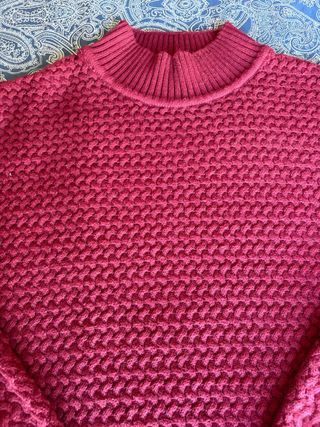 Jersey cuello alto Adolfo Dominguez rojo