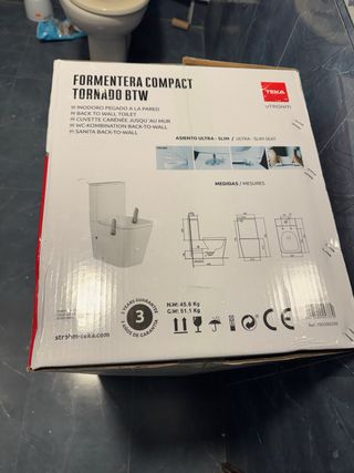 Inodoro Teka Form. Compact Tornado BTW (NUEVO)