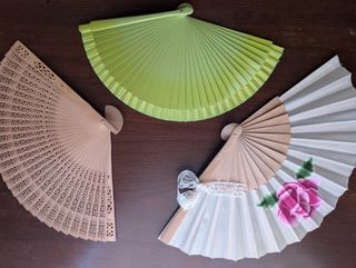 Conjunto 8 Abanicos Vintage Multicolor