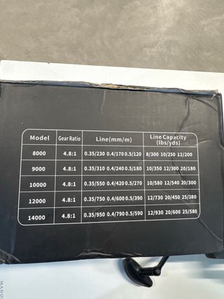 Carrete de pesca MLK9000