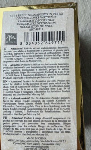 Segnaposto Natalizi in Vetro