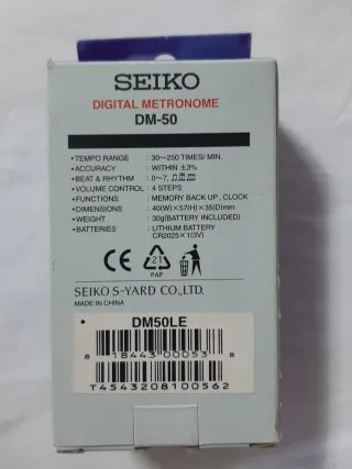 Metronomo Digitale Seiko DM-50