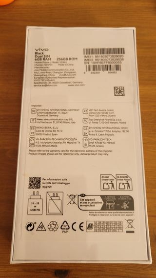 Telefono Vivo Y29s 5G 256GB Nero Nuovo