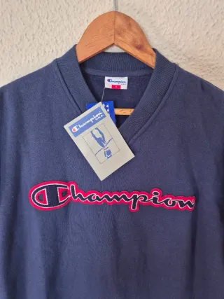 Sudadera Champion Vintage Talla S Oversize Bordado