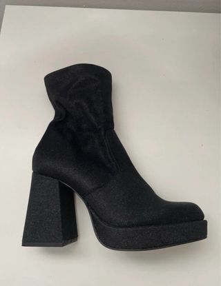 Botas Pull&Bear tacón plataforma negras