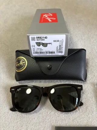 Gafas de Sol Ray-Ban Wayfarer Tortoise/G15 Green