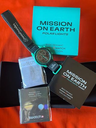 Omega Speedmaster Moonswatch Negro y Verde
