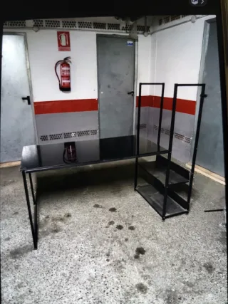 Escritorio moderno cristal y metal