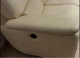 Divano 2 posti Chateau D’ax in pelle beige