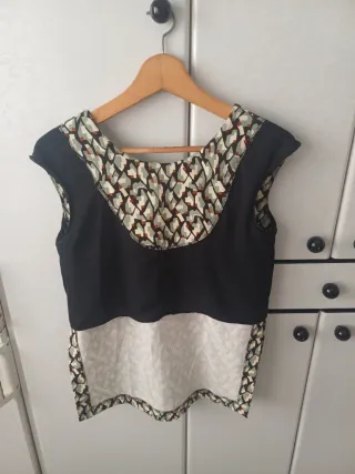 Blusa Zara sin mangas talla S
