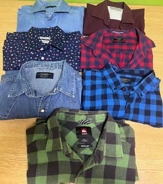 Lote 7 camisas chico manga larga Precio a negociar