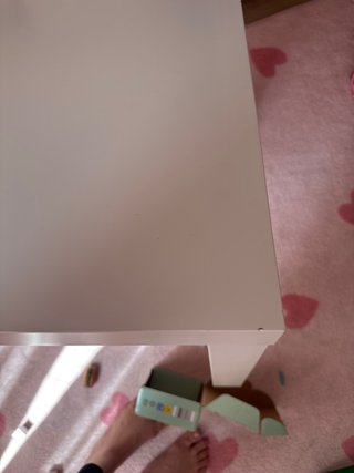 Mesa auxiliar cuadrada Ikea blanca