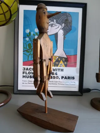 Pinocho articulado balancín años 50