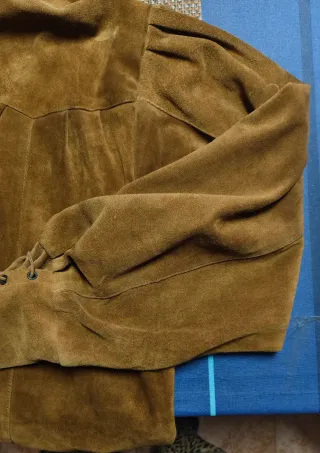 Chaqueta Ante Estilo Western-Boho ,Medieval poeta
