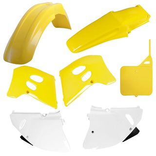 Kit Plástica Suzuki RM 250 94-95 Amarillo/Blanco