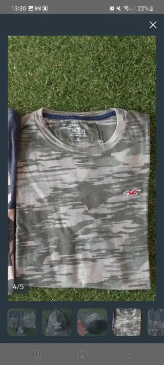 Lote 3: Camisetas y Gorra Camuflaje