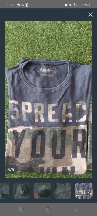 Lote 3: Camisetas y Gorra Camuflaje