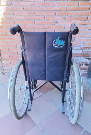 Silla de Ruedas Plegable Negra