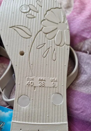 Infradito donna beige taglia 40