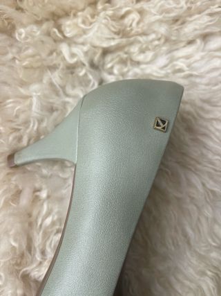 Sapatos Piccadilly Salto Alto Verde