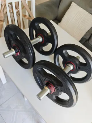 Mancuernas con discos