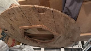 Mesa camilla redonda madera maciza 90cm