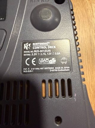 Carcasa N64 Originale Nintendo