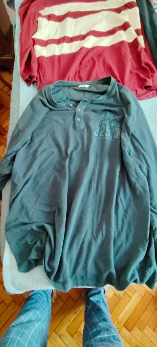 4 Polos Manga Larga Talla 5XL.