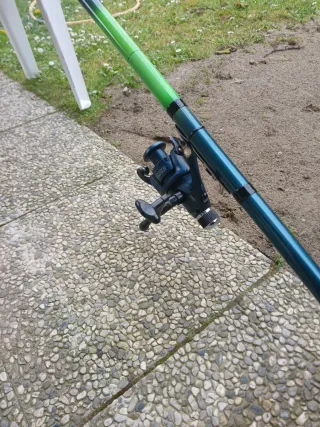 Canna da pesca 4 metri con mulinello