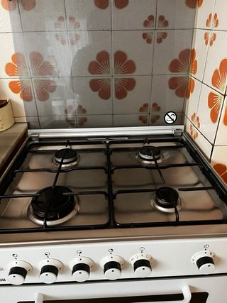 Cocina de gas Zanussi con horno eléctrico