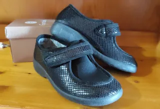 Zapatos para pie diabético negros Garzón