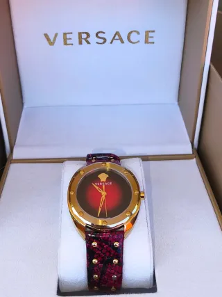 Reloj Versace Shadow 38mm Unisex Oro/Rojo