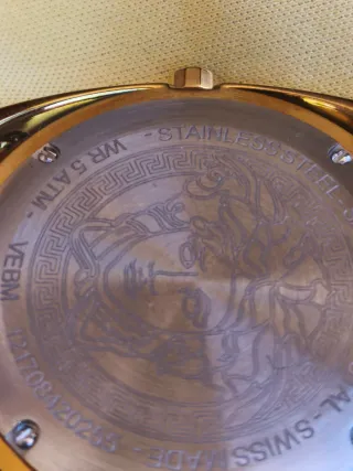 Reloj Versace Shadow 38mm Unisex Oro/Rojo