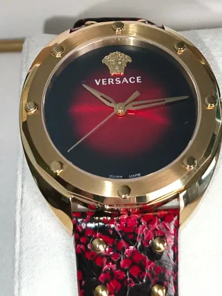 Reloj Versace Shadow 38mm Unisex Oro/Rojo