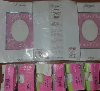 Set 9 collant bimba Franzoni 10/12 anni. 9 pezzi.