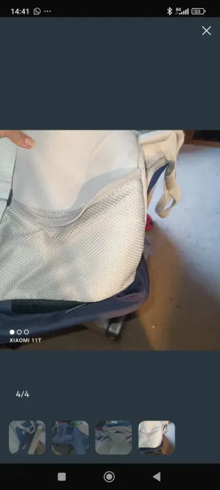 Mochila Kipsta 60L Azul/Gris